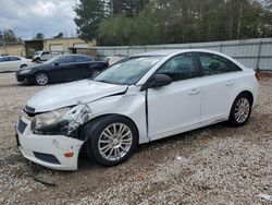 Salvage cars for sale at Knightdale, NC auction: 2012 Chevrolet Cruze LS