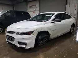 Salvage cars for sale at Elgin, IL auction: 2017 Chevrolet Malibu LS