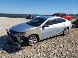 Salvage cars for sale at Taylor, TX auction: 2020 Chevrolet Malibu LT