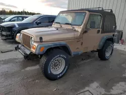 Jeep Wrangler salvage cars for sale: 1999 Jeep Wrangler / TJ Sport