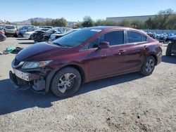 Salvage cars for sale at Las Vegas, NV auction: 2013 Honda Civic LX