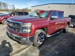 Salvage cars for sale at Spartanburg, SC auction: 2014 Chevrolet Silverado K1500 LTZ