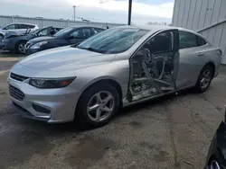 Salvage cars for sale at Dyer, IN auction: 2018 Chevrolet Malibu LS