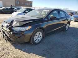 Salvage cars for sale at Kansas City, KS auction: 2019 Ford Fusion S