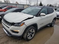 Jeep salvage cars for sale: 2018 Jeep Compass Limited