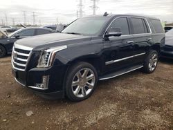 Salvage cars for sale at Elgin, IL auction: 2018 Cadillac Escalade Premium Luxury