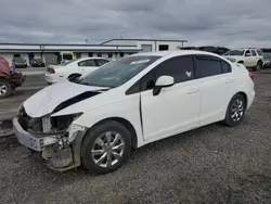 Salvage cars for sale at Lumberton, NC auction: 2012 Honda Civic LX