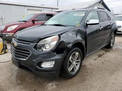 Salvage cars for sale from Copart Pekin, IL: 2017 Chevrolet Equinox Premier