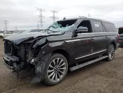 Salvage cars for sale at Elgin, IL auction: 2018 Lincoln Navigator L Select