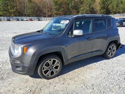 Salvage cars for sale at Gainesville, GA auction: 2016 Jeep Renegade Limited