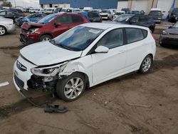 Salvage cars for sale at Woodhaven, MI auction: 2014 Hyundai Accent GLS