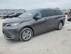 Salvage cars for sale at Haslet, TX auction: 2022 Toyota Sienna Limited