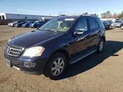 Mercedes-Benz salvage cars for sale: 2007 Mercedes-Benz ML 350