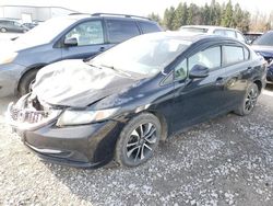 Salvage cars for sale from Copart Leroy, NY: 2013 Honda Civic EX