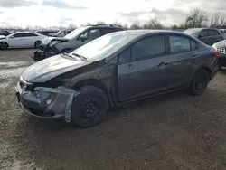 Salvage cars for sale at London, ON auction: 2012 Honda Civic LX