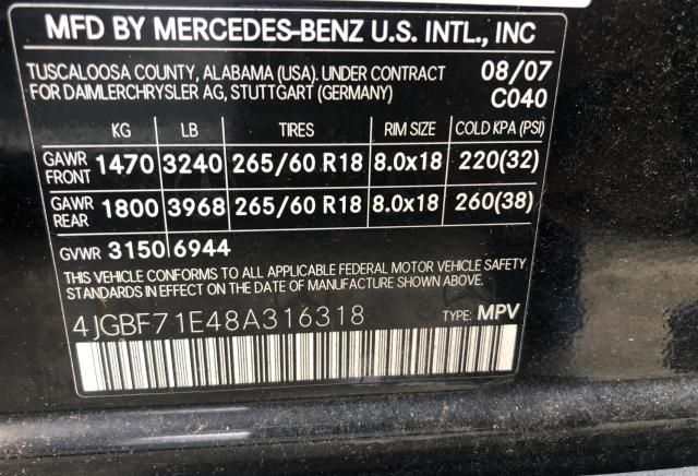 2008 Mercedes-Benz GL 450 4matic