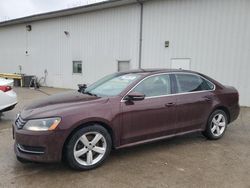 Volkswagen salvage cars for sale: 2012 Volkswagen Passat SE