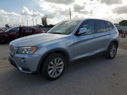 Salvage cars for sale at Miami, FL auction: 2013 BMW X3 XDRIVE28I