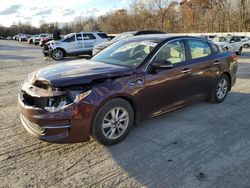 Salvage cars for sale at Ellwood City, PA auction: 2018 KIA Optima LX