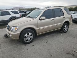 Salvage cars for sale at Las Vegas, NV auction: 2002 Mercedes-Benz ML 320