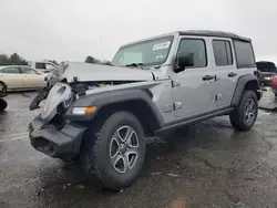 Jeep salvage cars for sale: 2020 Jeep Wrangler Unlimited Sport