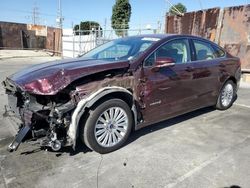 Salvage cars for sale at Wilmington, CA auction: 2013 Ford Fusion SE Hybrid