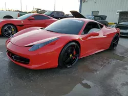 Salvage cars for sale at Riverview, FL auction: 2010 Ferrari 458 Italia