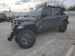 Jeep salvage cars for sale: 2018 Jeep Wrangler Unlimited Sport