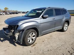 Salvage cars for sale at Wichita, KS auction: 2019 Volkswagen Atlas SE