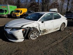 Salvage cars for sale at East Granby, CT auction: 2021 Toyota Camry LE