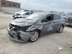 Salvage cars for sale at Kansas City, KS auction: 2017 Nissan Sentra S