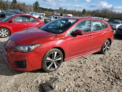 Salvage cars for sale at Candia, NH auction: 2017 Subaru Impreza Sport