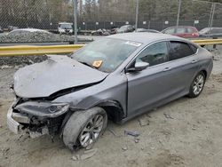 Salvage cars for sale at Waldorf, MD auction: 2015 Chrysler 200 C