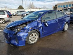 Salvage cars for sale at Littleton, CO auction: 2017 Toyota Prius