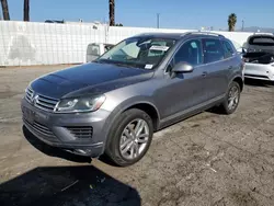 Salvage cars for sale at Van Nuys, CA auction: 2015 Volkswagen Touareg V6