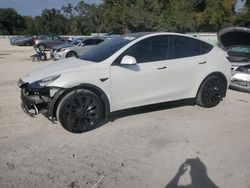 Salvage cars for sale at Ocala, FL auction: 2021 Tesla Model Y