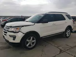 Salvage cars for sale at Grand Prairie, TX auction: 2019 Ford Explorer XLT