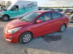 Salvage cars for sale at Harleyville, SC auction: 2016 Hyundai Accent SE