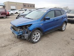 Salvage cars for sale at Kansas City, KS auction: 2017 Ford Escape SE