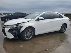 Salvage cars for sale at Grand Prairie, TX auction: 2017 Toyota Camry LE