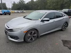 Vehiculos salvage en venta de Copart Savannah, GA: 2017 Honda Civic Touring