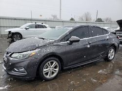 Chevrolet Vehiculos salvage en venta: 2017 Chevrolet Cruze LT