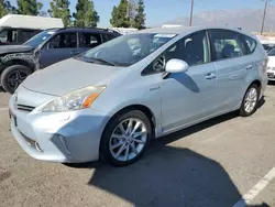 Salvage cars for sale at Rancho Cucamonga, CA auction: 2012 Toyota Prius V