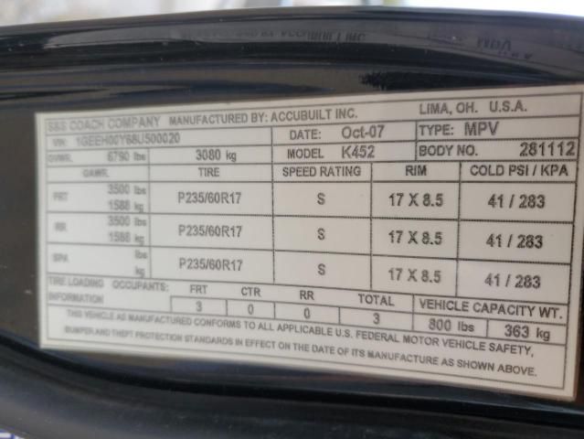 2008 Cadillac Commercial Chassis