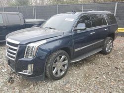 Salvage cars for sale at Waldorf, MD auction: 2017 Cadillac Escalade Luxury