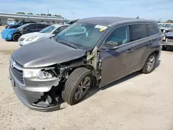 Salvage cars for sale at Harleyville, SC auction: 2014 Toyota Highlander XLE