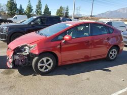 Salvage cars for sale at Rancho Cucamonga, CA auction: 2013 Toyota Prius