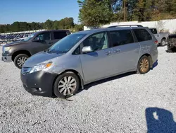 Salvage cars for sale at Fairburn, GA auction: 2012 Toyota Sienna XLE