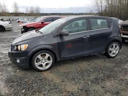 Chevrolet Sonic ltz salvage cars for sale: 2015 Chevrolet Sonic LTZ