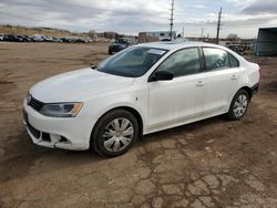 Salvage cars for sale at Colorado Springs, CO auction: 2012 Volkswagen Jetta Base